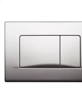 Záchody MEREO Quatro ovládací tlačítko, matný chrom MM21