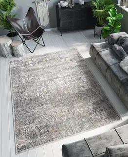 Moderní koberce Designový moderní koberec se vzorem v hnědých odstínech Šířka: 80 cm | Délka: 150 cm