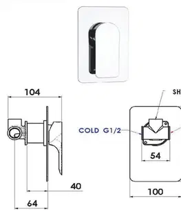 Koupelnové baterie HOPA Podomítková sprchová baterie  ARNO 30 chrom BAREI30