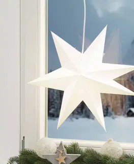 Vánoční světelná hvězda Markslöjd Papírová hvězda Duva k zavěšení, 45 cm