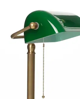 Stolní lampy kancelářské Berliner Messinglampen Ručně vyrobená bankéřská lampa JIVAN