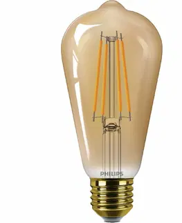 Žárovky Philips LED filament žárovka E27 ST64 3,1W (25W) 1800K nestmívatelná, jantarová