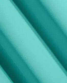 Zatemňovací závěsy Královské jednobarevné závěsy v tyrkysové barvě 135 x 270 cm