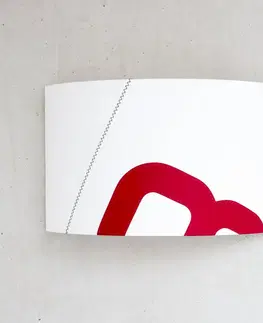 Nástěnná svítidla lumbono Nástěnné Heimathafen z plachtoviny, bílá/červená