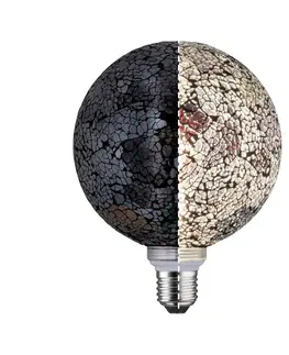 Stmívatelné LED žárovky Paulmann Paulmann E27 LED globe 5W Miracle Mosaic černá