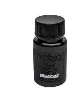 Hračky CADENCE - Barva akrylová Cadence D.Metalic, černá, 50 ml