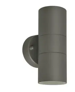 Moderní venkovní nástěnná svítidla AZzardo AZ4474 venkovní nástěnné svítidlo ULF 2 GU10 WALL tmavá šedá