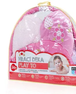 Kolotoče, hrazdičky a hrací deky PlayTo Hrací deka kytička Růžová 