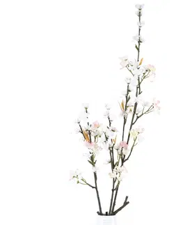 Květiny Umělá květoucí jabloňová větev, 80 cm