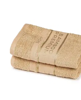 Ručníky 4Home Bamboo Premium ručník béžová, 50 x 100 cm, sada 2 ks