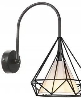 Svítidla TooLight Nástěnná lampa KINKIET BELLO BLACK