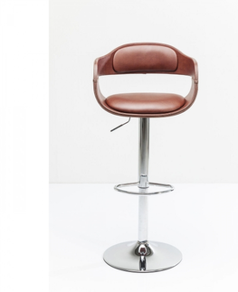 Barové židle KARE Design Světle hnědá polstrovaná barová židle Monaco