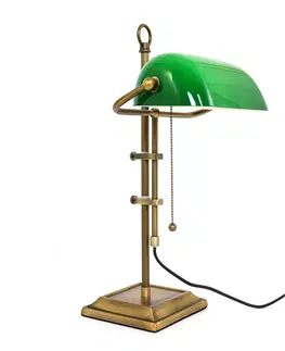 Stolní lampy kancelářské Steinhauer Stolní lampa Ancilla, nastavitelná bronz/zelená