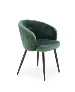 Židle Jídelní křeslo K430 Halmar Tmavě zelená