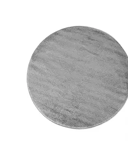 Kulaté a oválné koberce Kulatý koberec šedé barvy Šířka: 60 cm | Délka: 60 cm