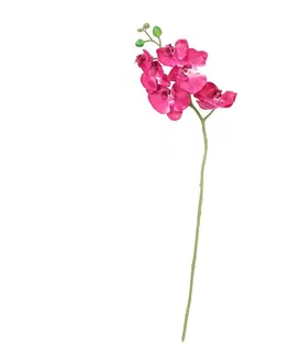 Umělé květiny Větvička Orchid 65cm pink