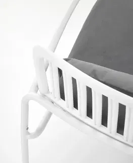 Zahradní židle a křesla HALMAR Zahradní křeslo MELBY bílé