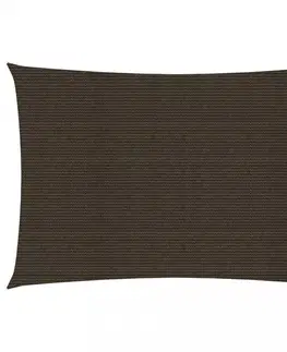 Stínící textilie Stínící plachta obdélníková HDPE 2,5 x 4 m Dekorhome Hnědá