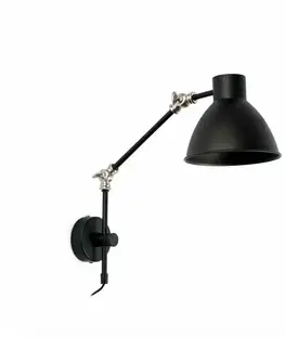 Industriální bodová svítidla FARO CELIA nástěnná lampa, černá