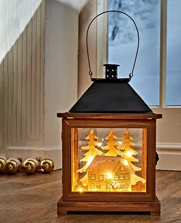 Svíčky a světelné dekorace LED lucerna Zimní dům