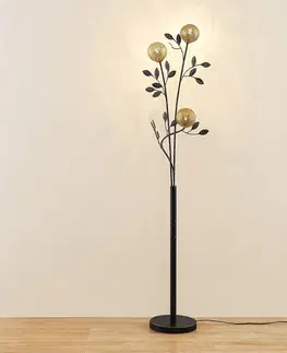 Stojací lampy Lucande Lucande Evory stojací lampa, orientální