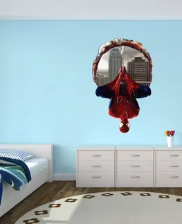 Pohádkové postavičky Nálepka na zeď Spiderman 3D 46x70cm