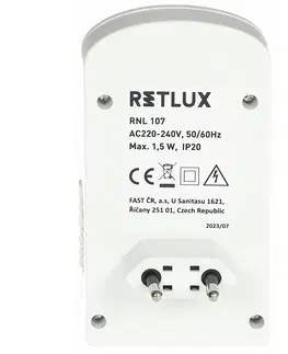 Svítidla Retlux RNL 107 Noční LED světlo s PIR senzorem, 10 lm