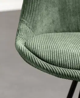 Židle Jídelní židle 4 ks IKAROS Dekorhome Zelená