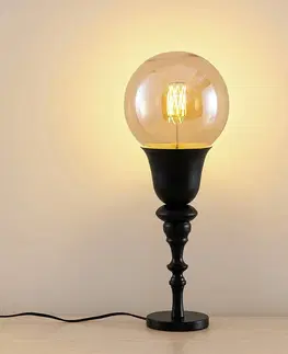 Stolní lampy Lucande Lucande Gesja stolní lampa, bez stínidla, černá