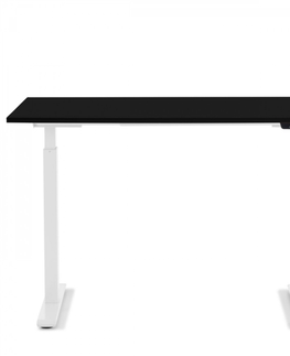 Výškově nastavitelné psací stoly KARE Design Pracovní stůl Office Smart - bílý, černý, 120x70