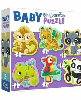 Hračky puzzle TREFL - Dětské progresivní puzzle - V lese
