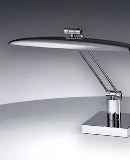 Stolní lampy Cremasco LED stolní lampička na čtení Anabella chrom lesklý