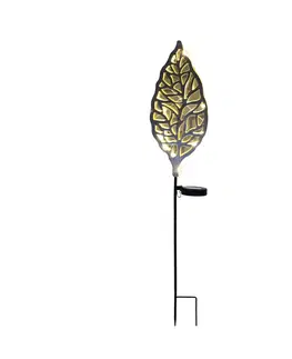 Zahradní osvětlení Solární svítidlo Liv, V: Ca 77cm, Černá