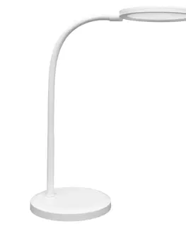 Stolní lampy do kanceláře Ecolite LED stolní lampa 7W, stmívatelná, 550lm, 4000K, bílá LTL11-BI