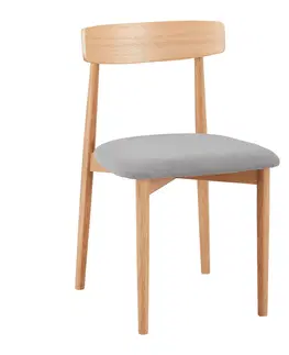 Židle do jídelny Židle Noah Dubové Dřevo/šedá