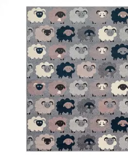 Koberce a koberečky Dywany Lusczow Dětský koberec Sheep šedý, velikost 120x170