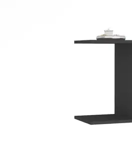 Stolky do obývacího pokoje Kalune Design Odkládací stolek Star antracitový