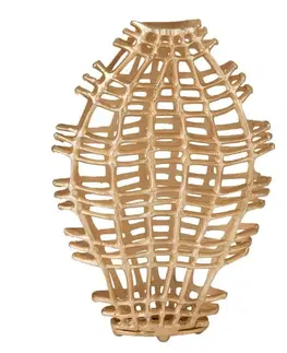 Dekorativní vázy Zlatá váza Koral Gold S - 40*13*64 cm J-Line by Jolipa 96790
