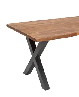 Jídelní stoly LuxD Jídelní stůl Massive X Honey 180 cm - tloušťka 35 mm - akácie