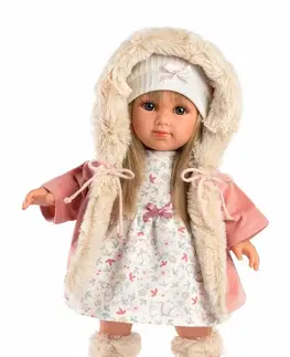 Hračky panenky LLORENS - 53541 ELENA - realistická panenka s měkkým látkovým tělem - 35 cm