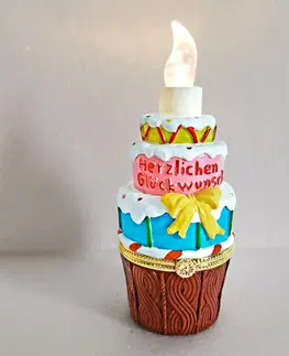 Svíčky a světelné dekorace LED dekorace dort