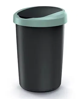 Odpadkové koše Prosperplast Odpadkový koš COMPACTO 40 L černý/zelený