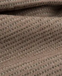 Deky Vysoce kvalitní deka v tmavě béžové barvě s vaflovou strukturou