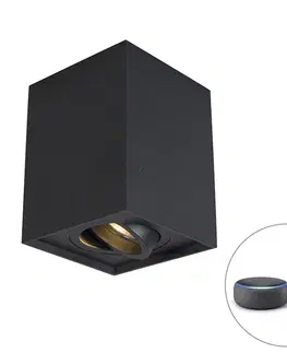 Bodova svetla Smart spot black nastavitelný vč. WiFi GU10 - Quadro Up