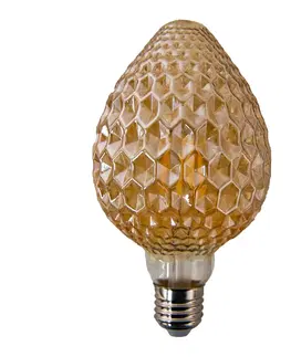 Žárovky LED designová žárovka béžová - 9 cm / E27/4W Clayre & Eef LP104