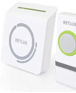 Domovní alarmy Retlux RDB 100 Bezdrátový zvonek na AAA baterie, 1x tlačítko, dosah 150 m