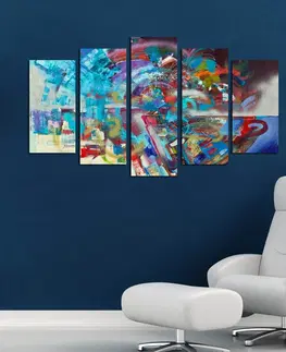 Obrazy Hanah Home Vícedílný obraz Blue Life 110x60 cm