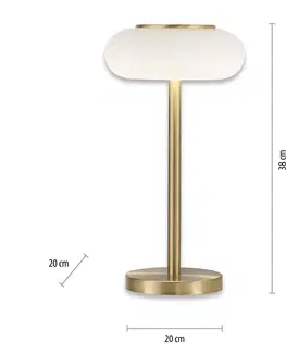 Inteligentní stolní lampy Q-Smart-Home Paul Neuhaus Q-ETIENNE LED stolní lampa, mosaz