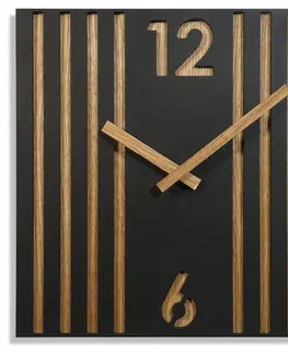 Nástěnné hodiny Nádherné nástěnné hodiny s lamelovým designem