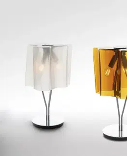 Designové stolní lampy Artemide Logico stolní lampa - Difuzor hedvábí, chromová struktura 0457120A